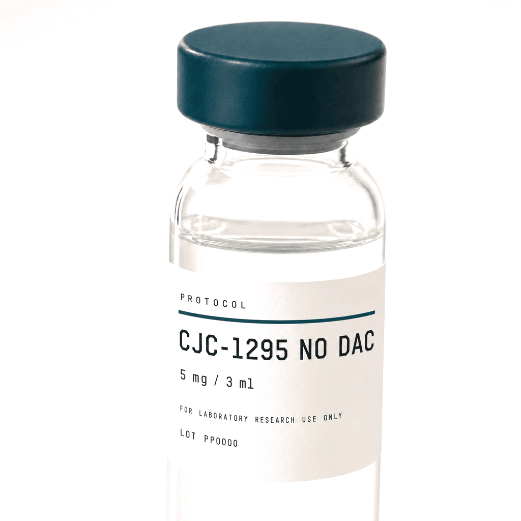 Protocol Peptides CJC-1295 No DAC vial label, detail view